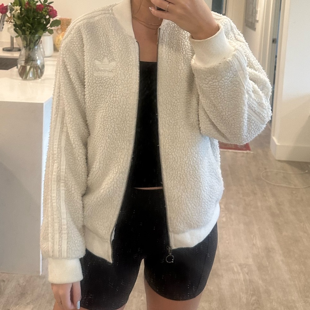 Adidas sherpa jacket